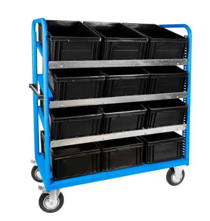 [FCHP20614 04] Carro completo Azul | c/cont c/piso+3 niveles, Storage Compat