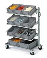 Carro Unimod c/ruedas, c/contenedores 1023x613x1430, Storage Compat