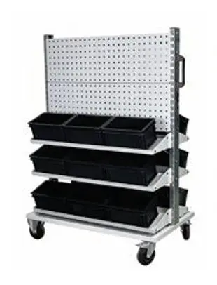 [FLBB1025952] Carro Unimod Gris c/ruedas c/contenedores 1023x613x1430h, Storage Compat