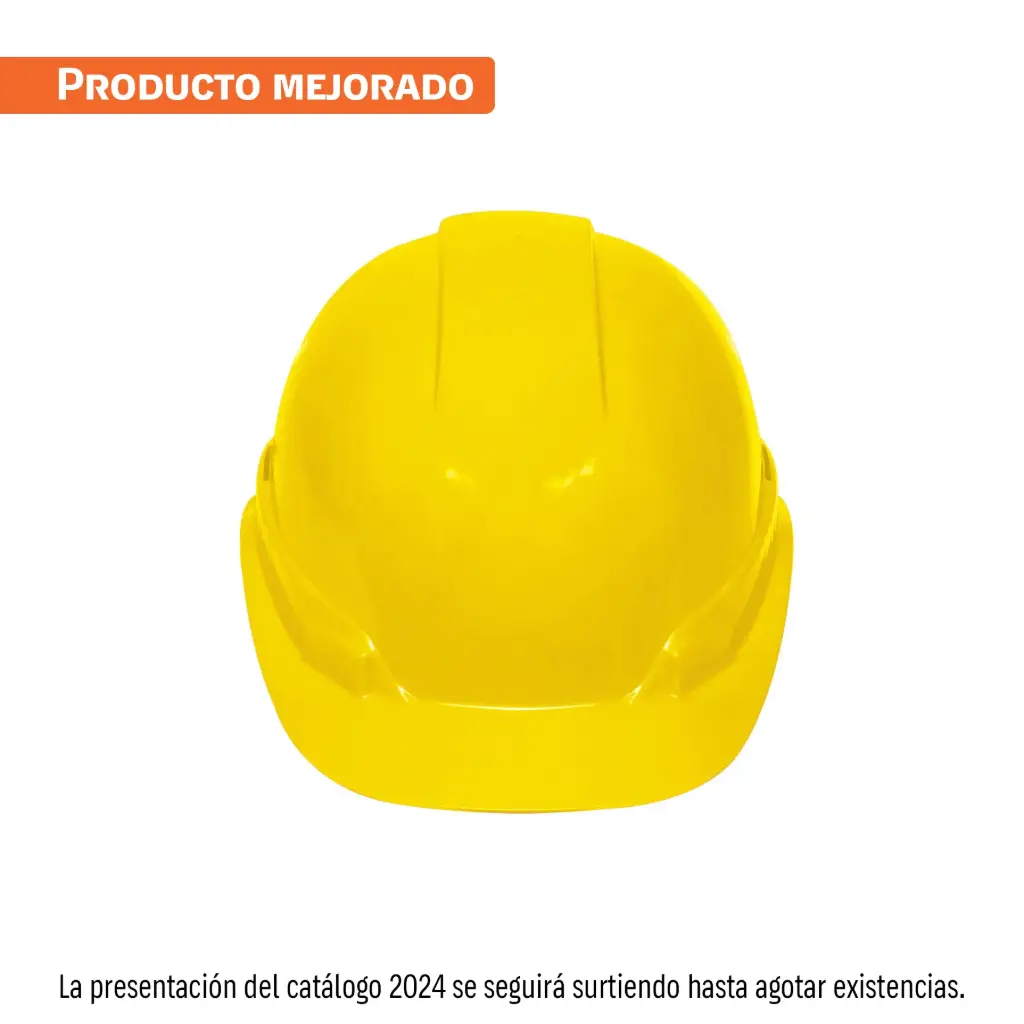 [14294] Casco de seguridad, ajuste de ratchet, amarillo, Truper