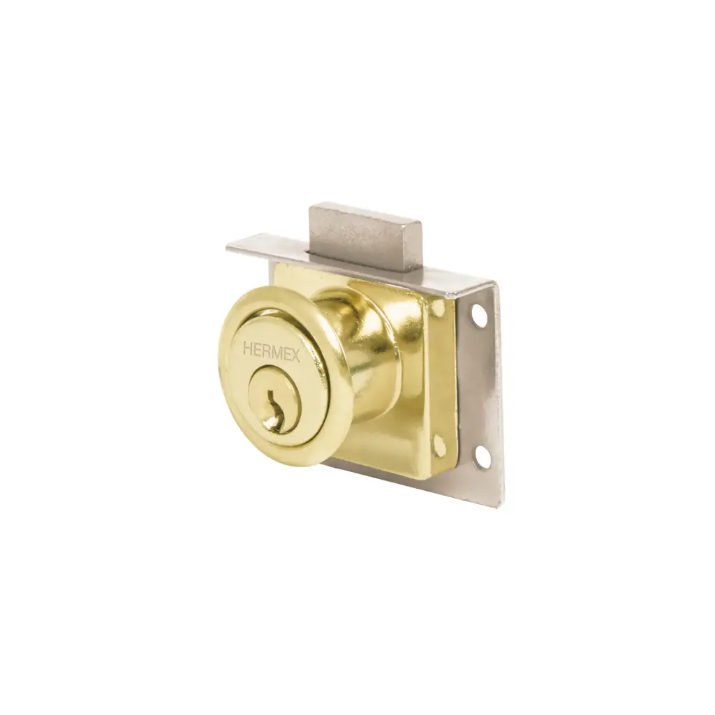 Cerradura para mueble, accion vertical, modelo 24 - Laton, Truper