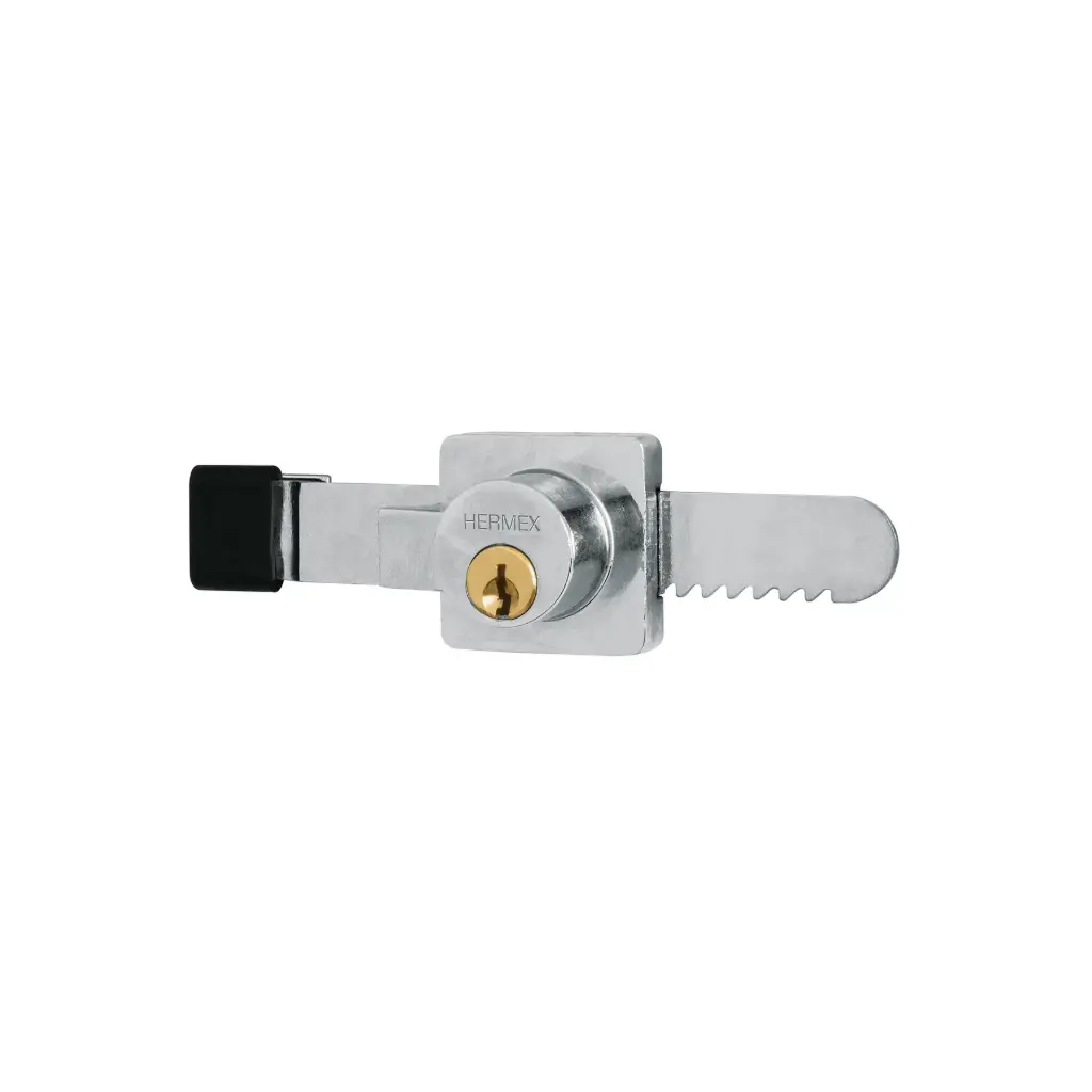[43535] Cerradura para vitrima, 6mm, tipo serrucho, Truper