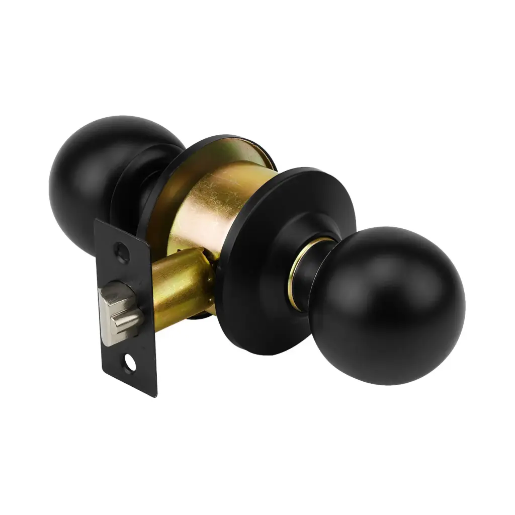 [47909] CEPO-61E Cerradura pomo, negro, esfera, entrada, Hermex