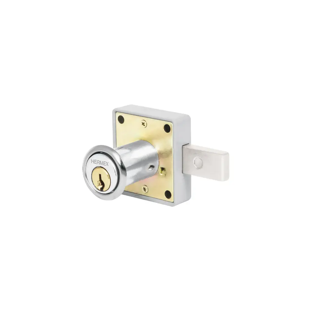 [43559] Cerraduras para mueble, accion horizontal, modelo 25 - Cromo, Truper