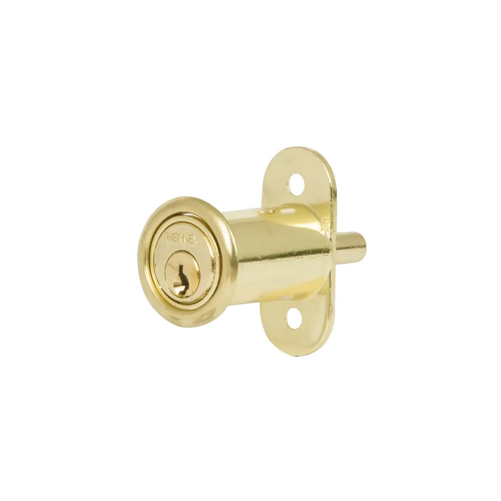 [43569] Cerraduras para mueble, tipo boton, modelo 20 - Laton, Truper