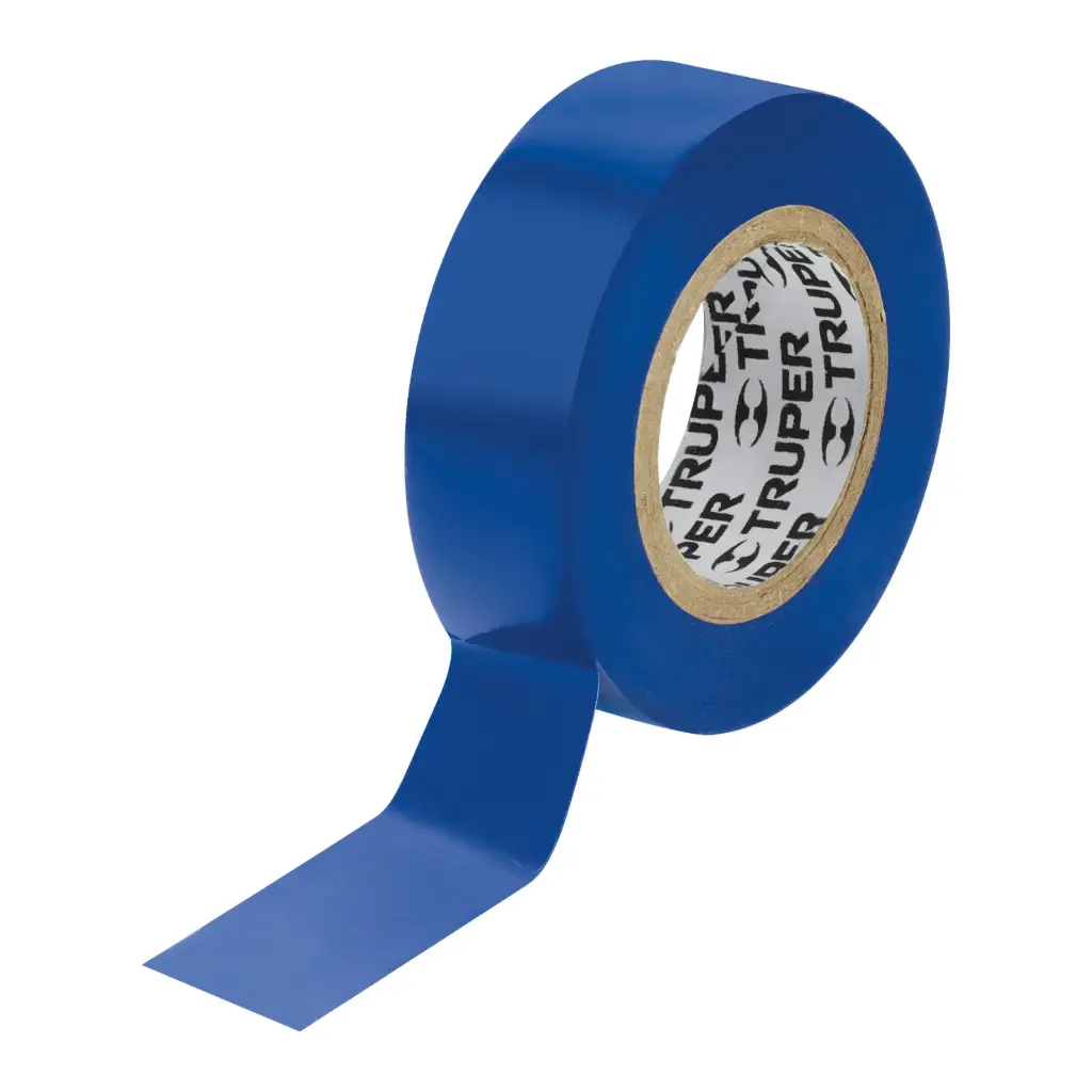 Cinta aislante, 9m x 19mm Azul, Truper
