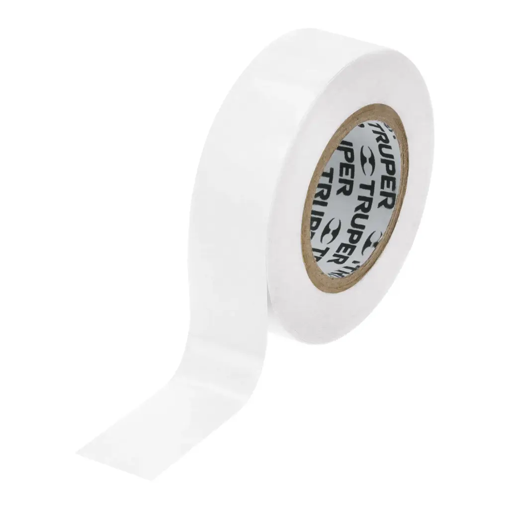 Cinta aislante, 9m x 19mm Blanco, Truper