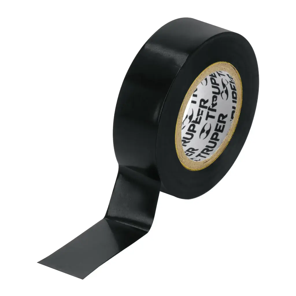 Cinta aislante, 9m x 19mm Negro, Truper