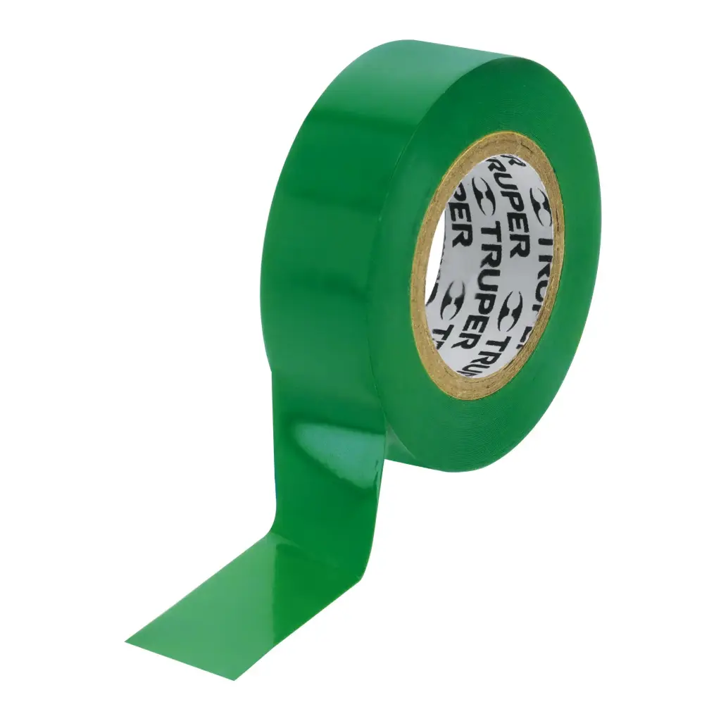 [13511] Cinta aislante, 9m x 19mm Verde, Truper