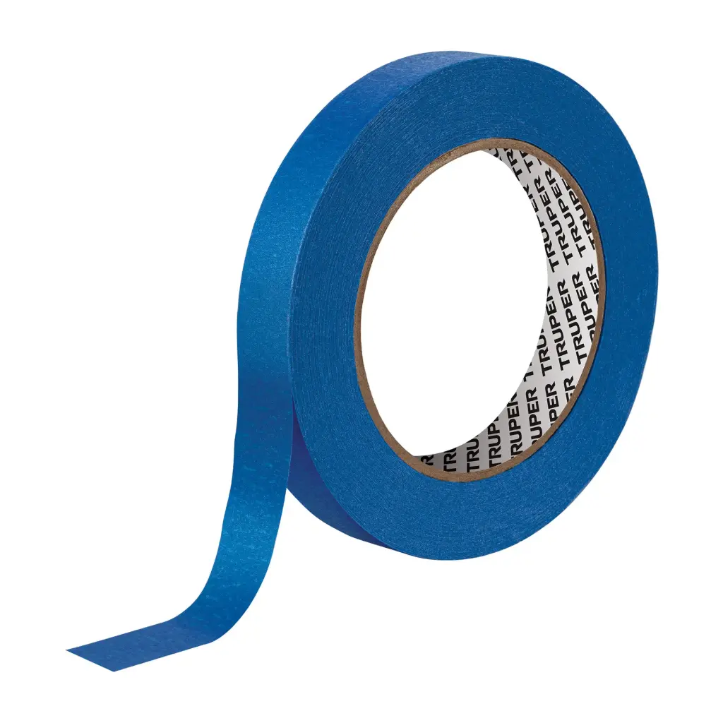 [12621] Cinta masking tape azul de 3/4" x 50 m, Truper
