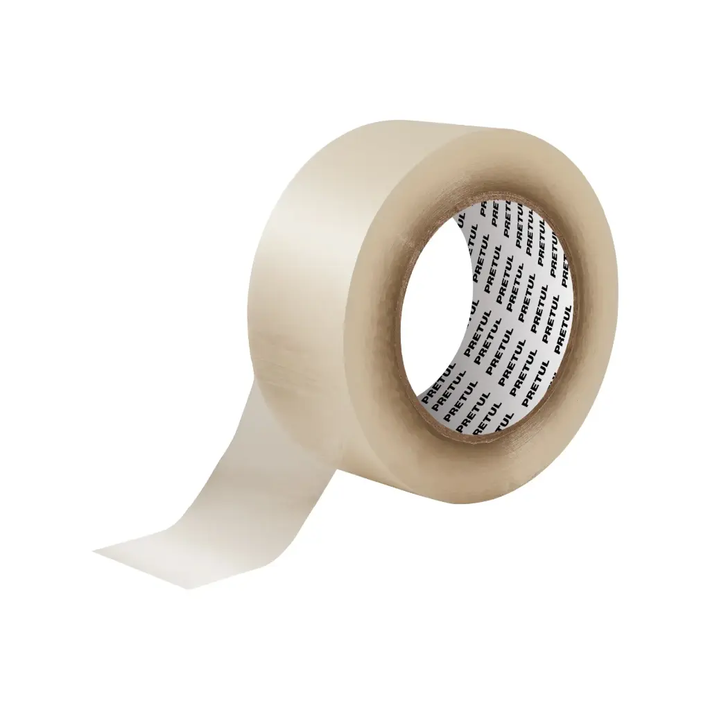 Cinta para embalaje, transparentes 0.040 mm espesor x 150m, Pretul