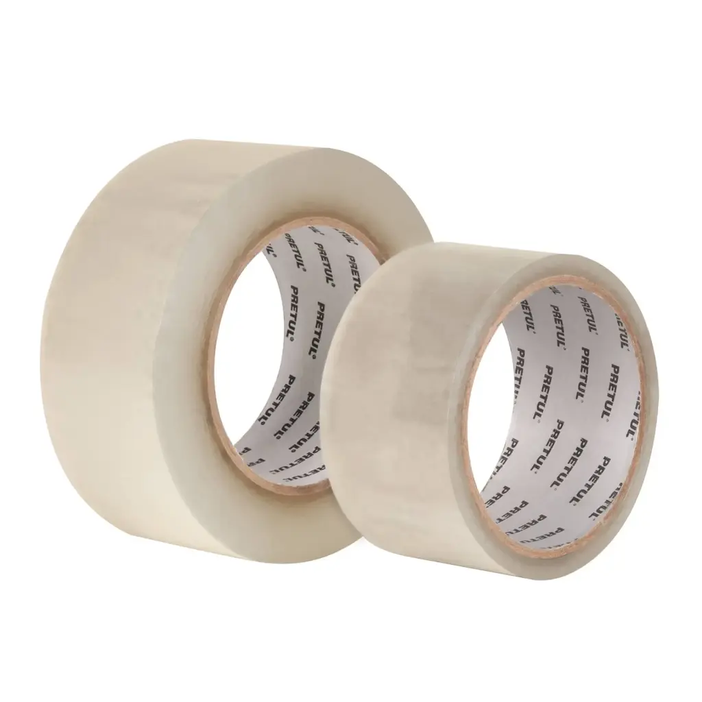 Cinta para embalaje, transparentes 0.040 mm espesor x 40m, Pretul