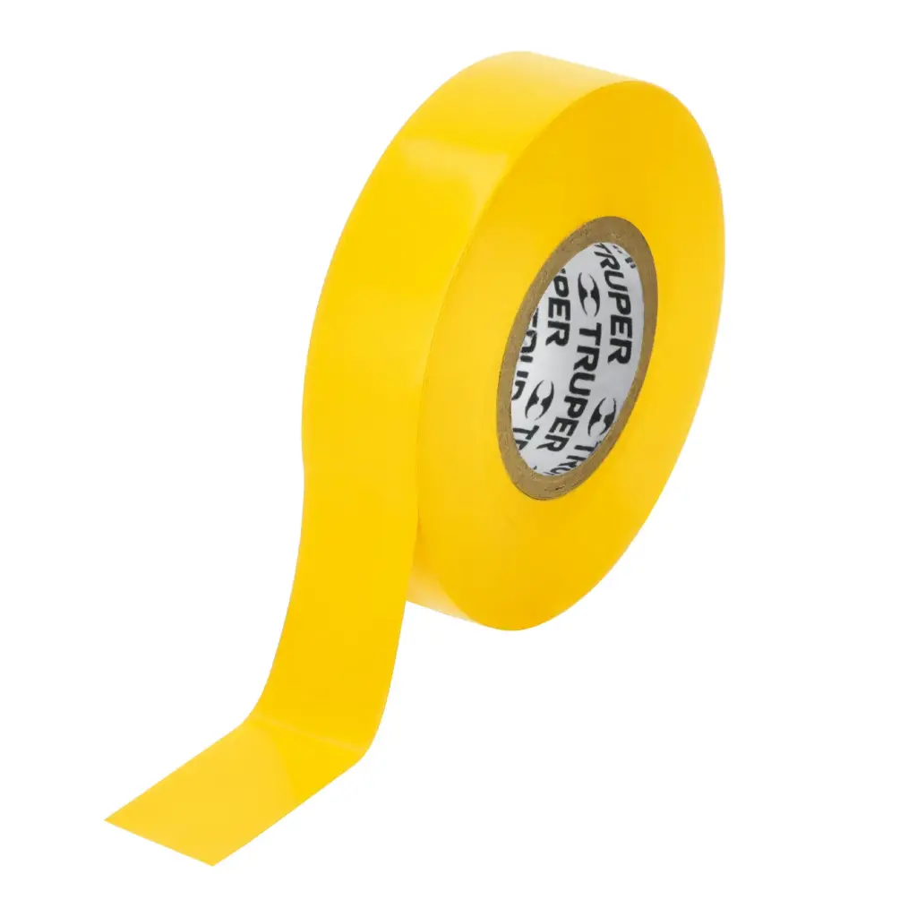 [12503] Cintas aislantes, 18m x 19mm Amarillo, Truper