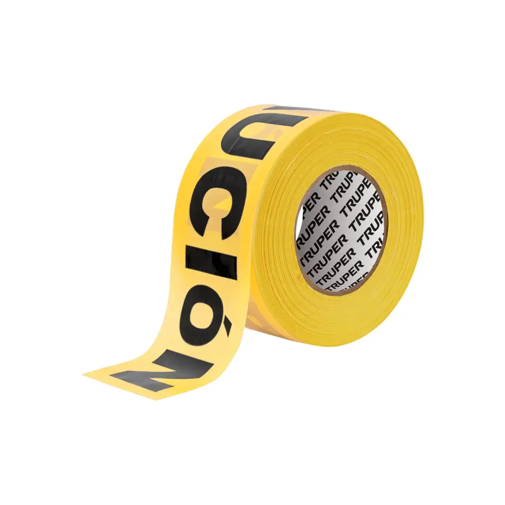 [12583] Rollo de 305 m de cinta de seguridad "Precaución", Truper
