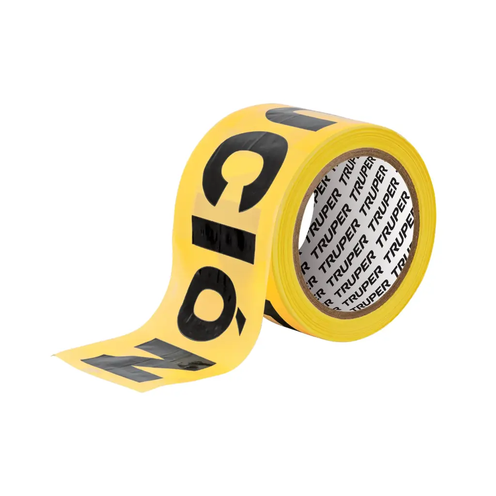 [12578] Rollo de 100 m de cinta de seguridad "Precaución", Truper