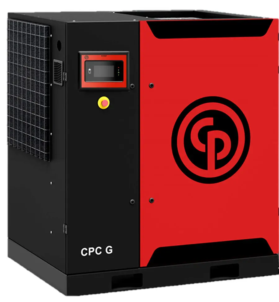 Compresor CPC 50 G 50 HP 214CFM 10/145 BAR/PSIG 460V 60Hz 6060 Caudal L/min No incluye Secador 16 L / 4.2 gal Capacidad de aceite, Chicago Pneumatic