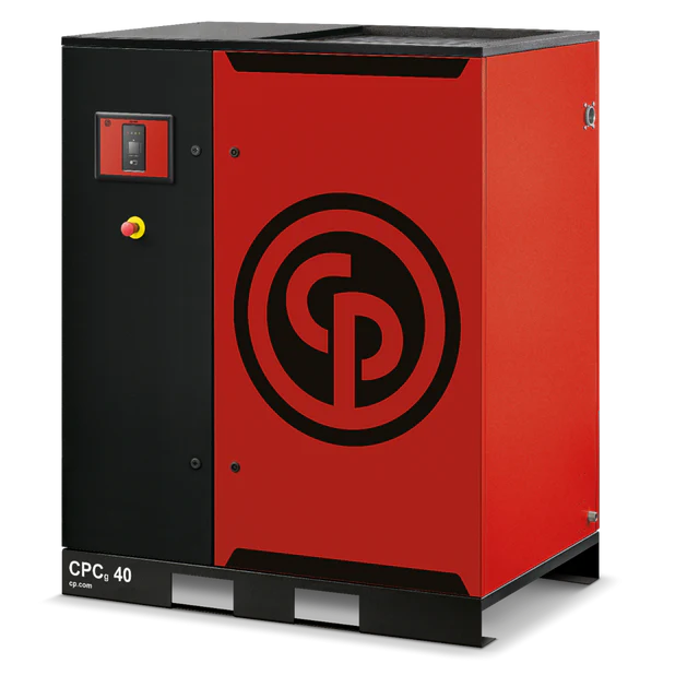 Compresor CPC 60 G 60 HP 273CFM 8,5/123,25 BAR/PSIG 460V 60Hz 7730 Caudal L/min No incluye Secador 16 L / 4.2 gal Capacidad de aceite, Chicago Pneumatic