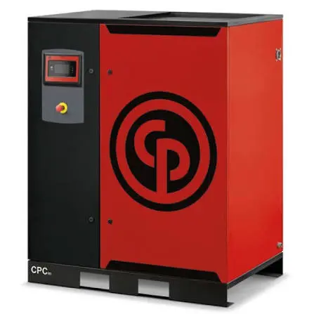 Compresor CPCM 60 HP 259CFM 125 BAR/PSIG 460V 60Hz 7320 Caudal L/min No incluye Secador 74 Capacidad de aceite, Chicago Pneumatic