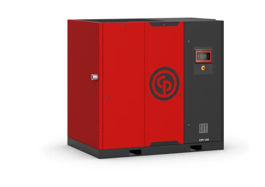 Compresor CPI 100 HP 8,5BAR 458CFM 123,2PSIG 460V 60Hz 12971 Caudal L/min No incluye Secador, Chicago Pneumatic
