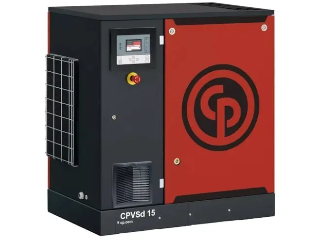 Compresor CPVSD 25 HP BM 28,3 - 125,1CFM 175PSI 460V 60Hz 801 - 3542 Caudal L/min No incluye Secador ni tanque, Chicago Pneumatic