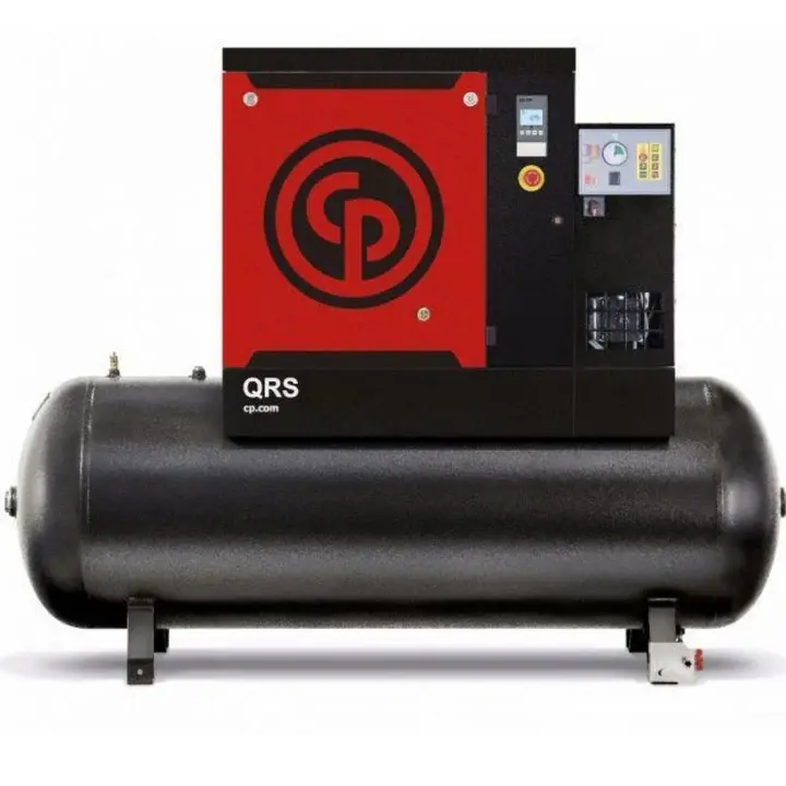 [4152023178] Compresor QRS 10 HP 125 DRY TM 40CFM 125PSIG 208-230-460V 60Hz 1133 Caudal L/min Incluye Secador 500(L) Capacidad tanque, Chicago Pneumatic