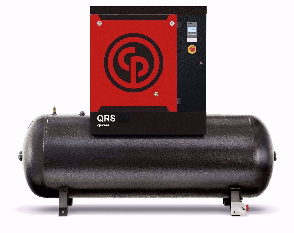 Compresor QRS 10 HP 125 TM 40CFM 125PSIG 208-230-460V 60Hz 1133 Caudal L/min No incluye Secador 500(L) Capacidad tanque, Chicago Pneumatic