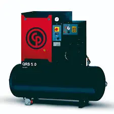 Compresor QRS 5.5 HP 10 DRY TM 18CFM 145PSI 208-230-460V 60Hz 513 Caudal L/min Incluye Secador 227(L) Capacidad tanque, Chicago Pneumatic