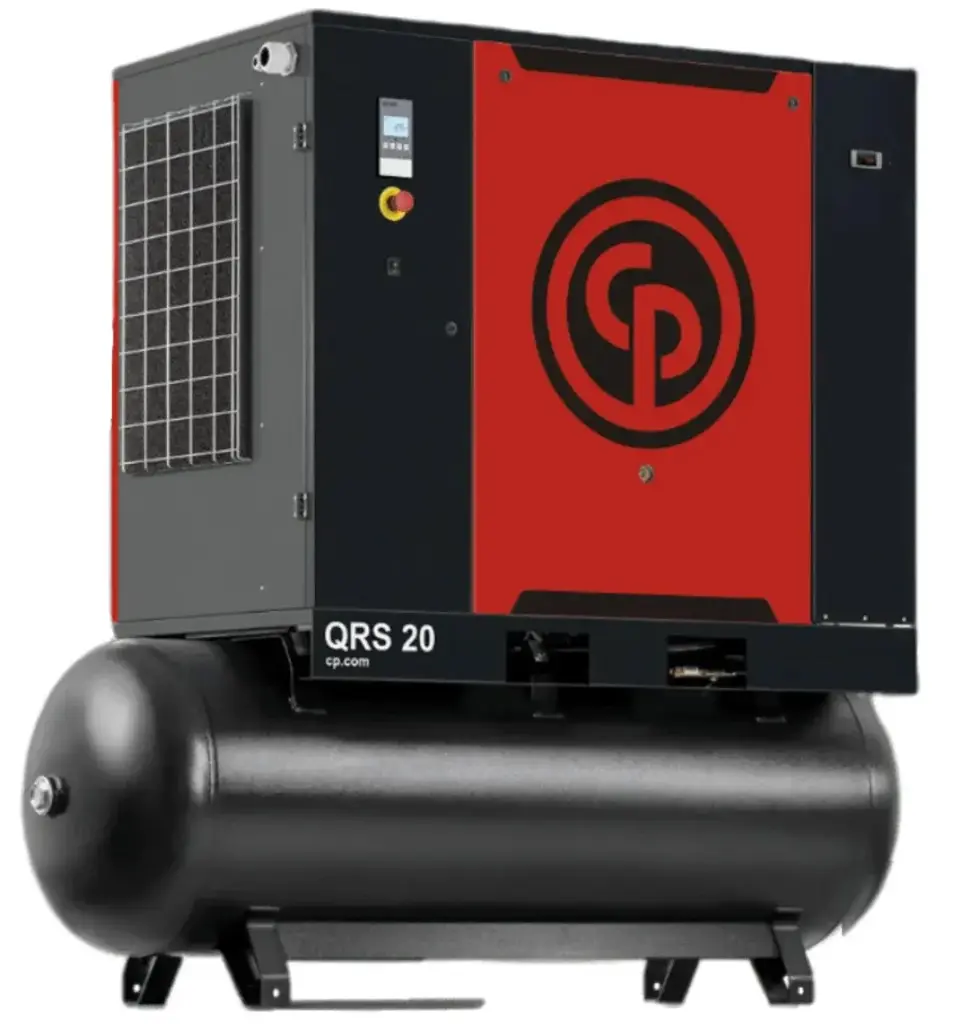 Compresor QRSM 20 HP 125 BM 63CFM 125PSIG 208-230-460V 60Hz 1784 Caudal L/min No incluye Secador No incluye tanque, Chicago Pneumatic