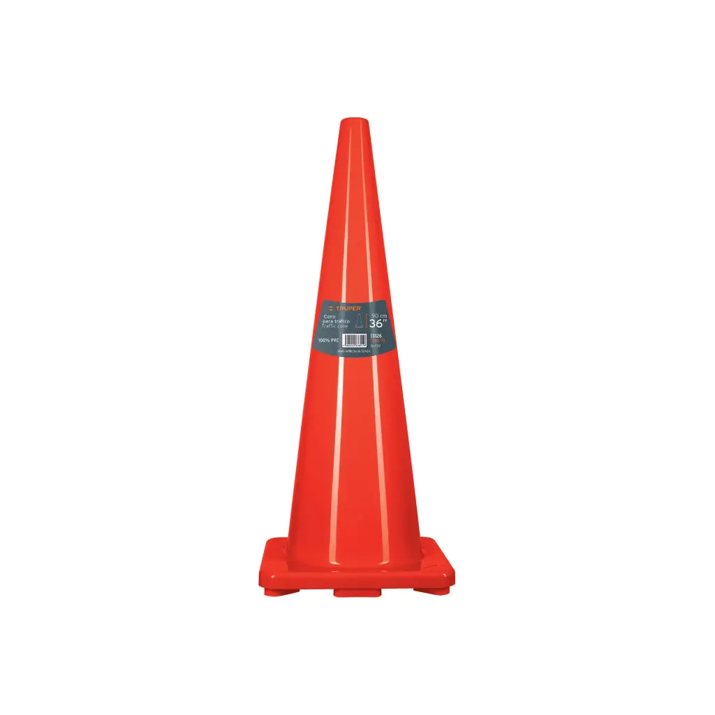 [13126] Cono de precaución de 90 cm de PVC, Truper
