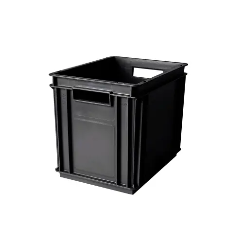 Contenedor negro - Serie Athena | 40x30x32cm M/A P/C F/C, Storage Compat