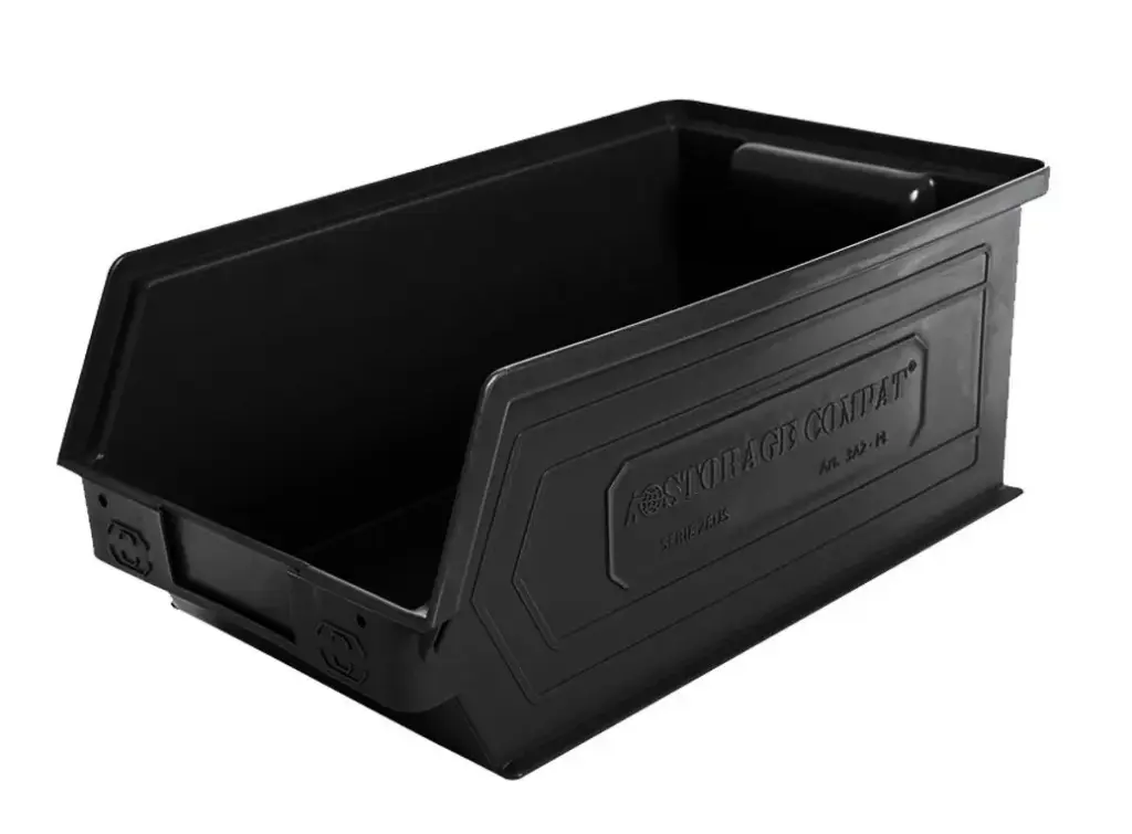 [3A2PLZ 06] Contenedor Negro - Serie Zeus | 350/300x200x145 mm, Storage Compat