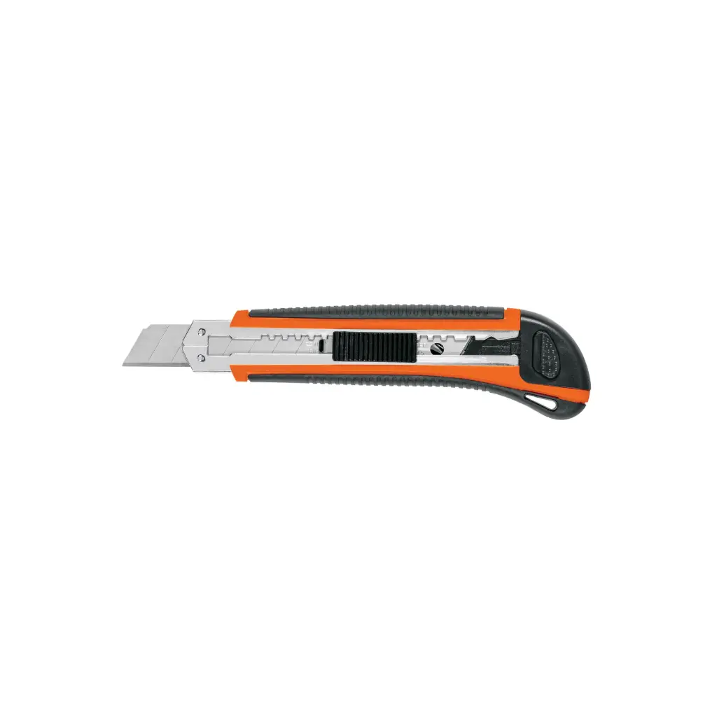 Cutter con alma metalica y grip, trabajo pesado x 18mm, Truper