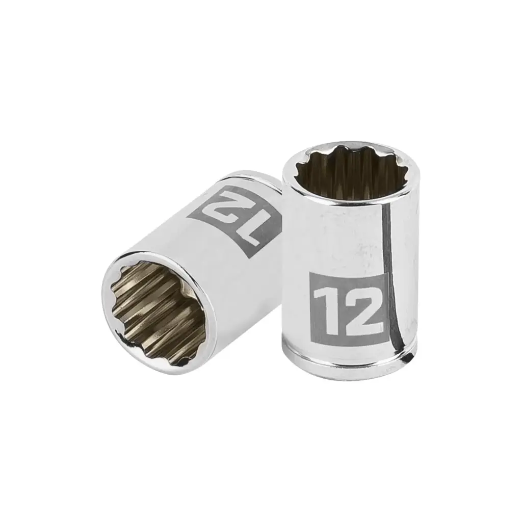 [100986] Dado poligonal encastre 1/4" de 12 mm, Truper