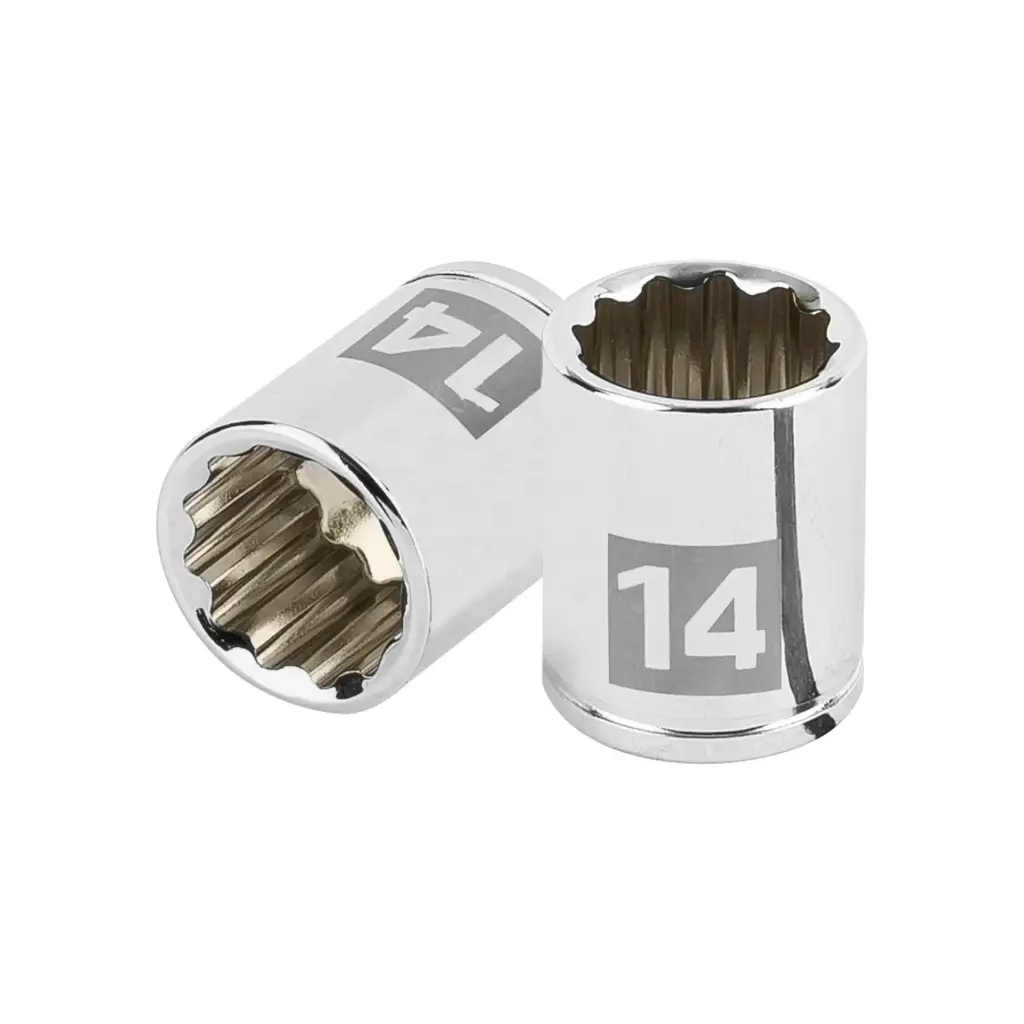 [100953] Dado poligonal encastre 1/4" de 14 mm, Truper