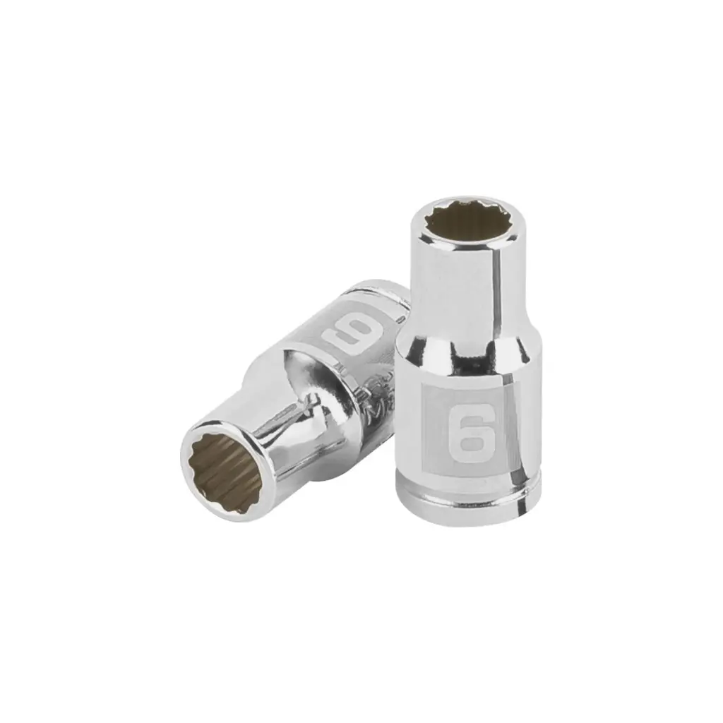 [100978] Dado poligonal encastre 1/4" de 6 mm, Truper