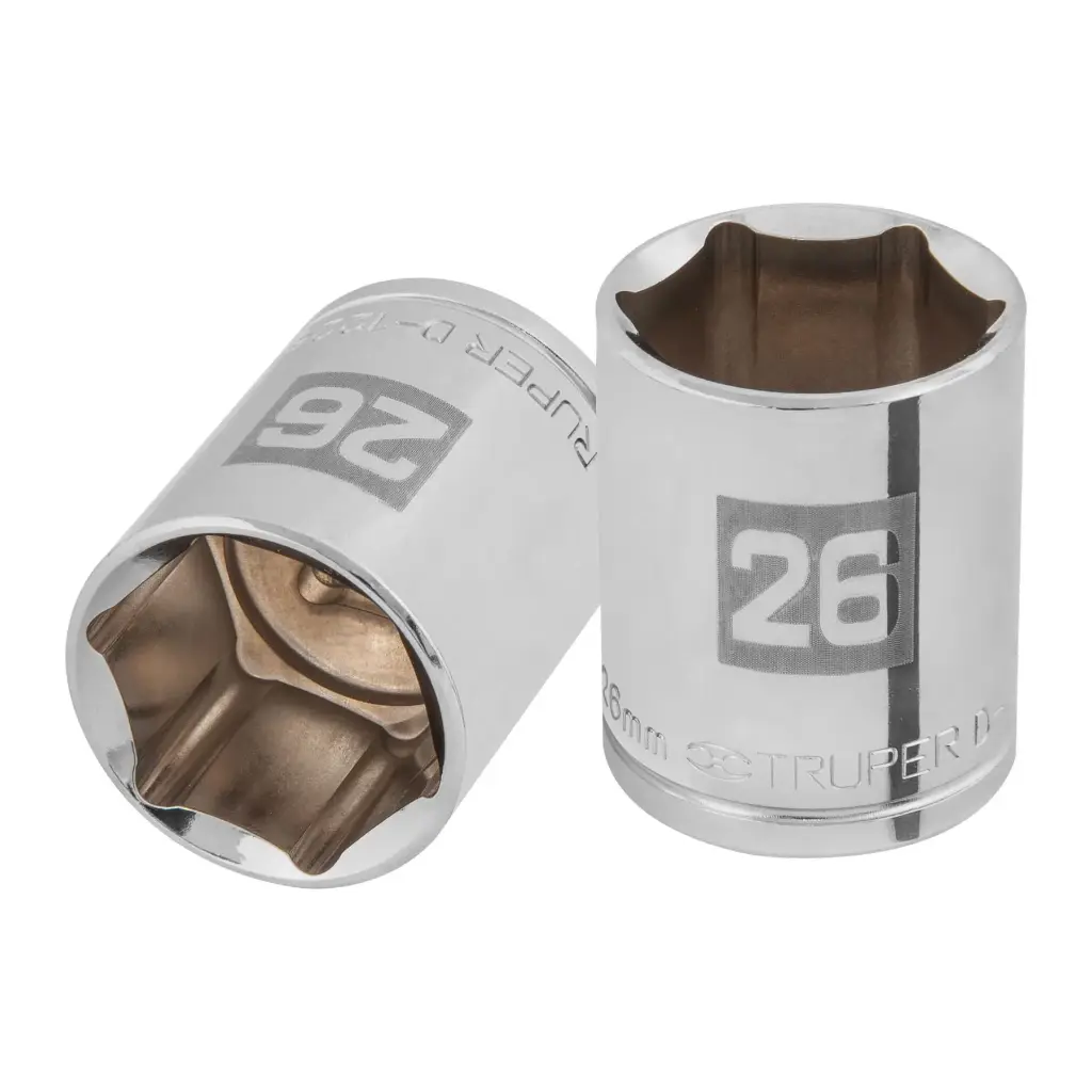 [101006] Dado hexagonal encastre 1/2" de 26 mm, Truper