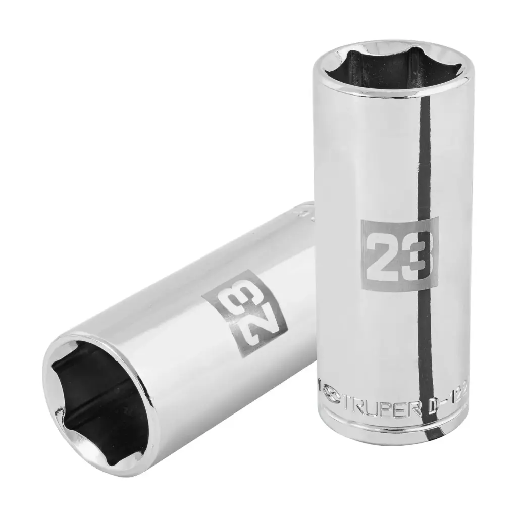 [101011] Dado tubular hexagonal encastre 1/2" de 23 mm, Truper