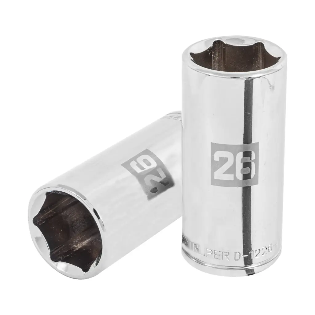 [101014] Dado tubular hexagonal encastre 1/2" de 26 mm, Truper