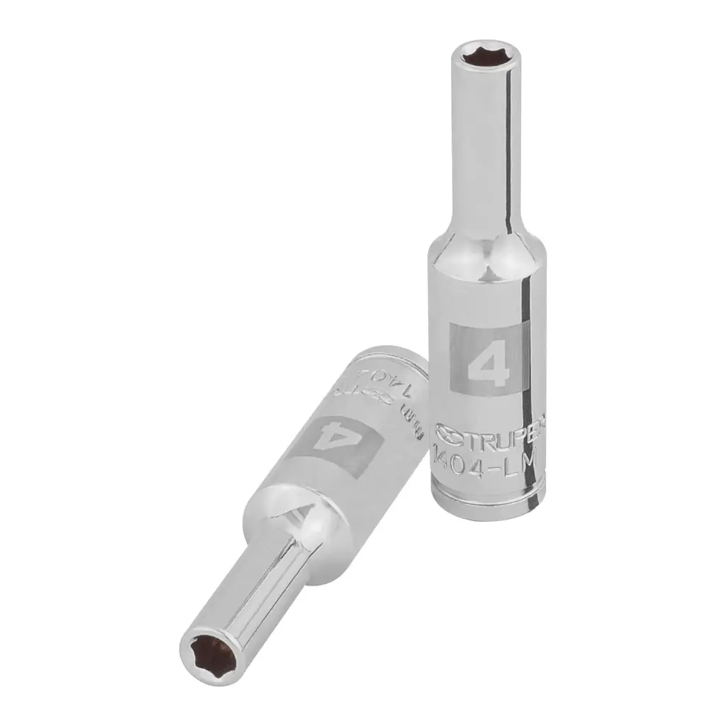 [100968] Dado tubular hexagonal encastre 1/4" de 4 mm, Truper