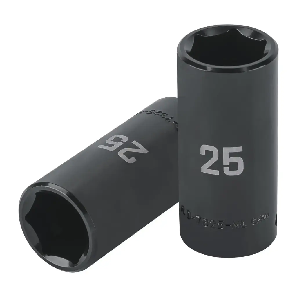 [100924] Dado tubular hexagonal encastre 1/2" de impacto de 25 mm, Truper