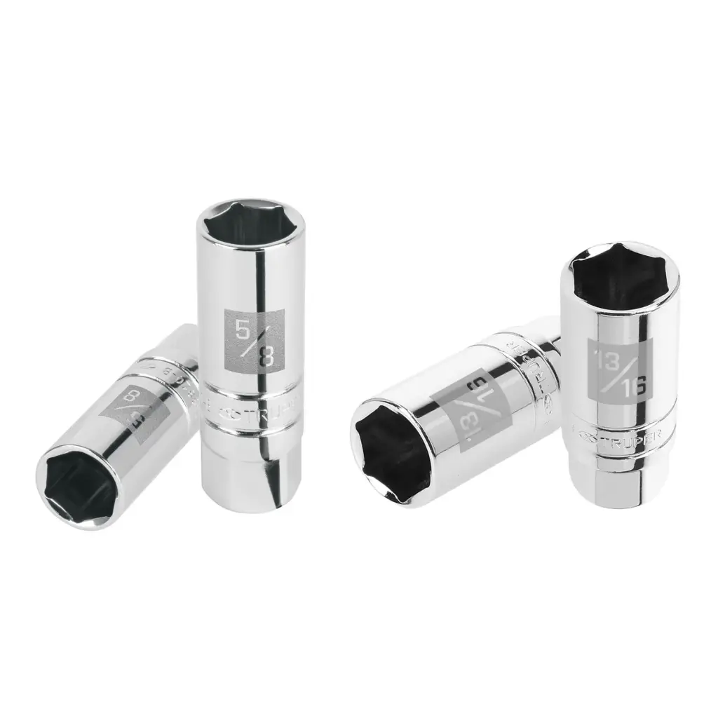 [13655] Dado hexagonal encastre 3/8" para bujías de 5/8", Truper