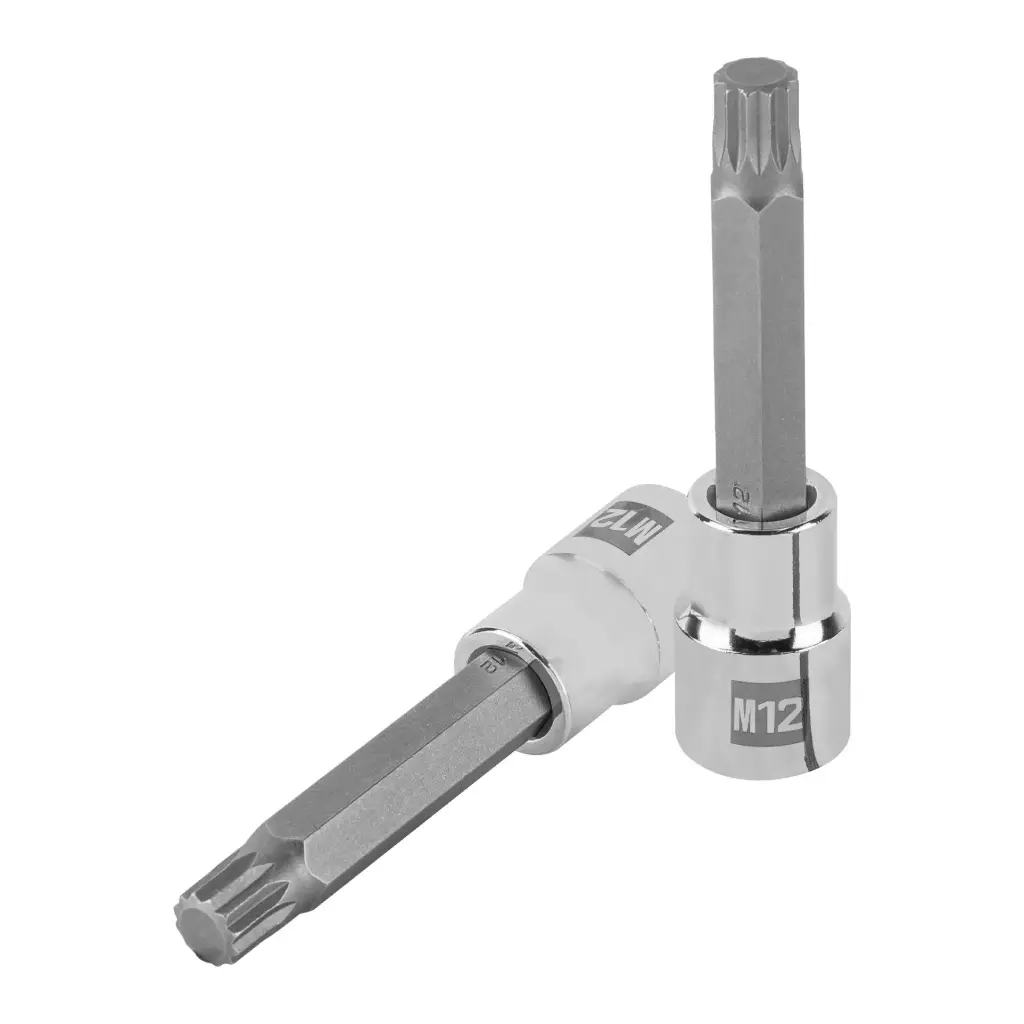 [101302] Dado encastre 1/2" punta larga bristol M12, Truper