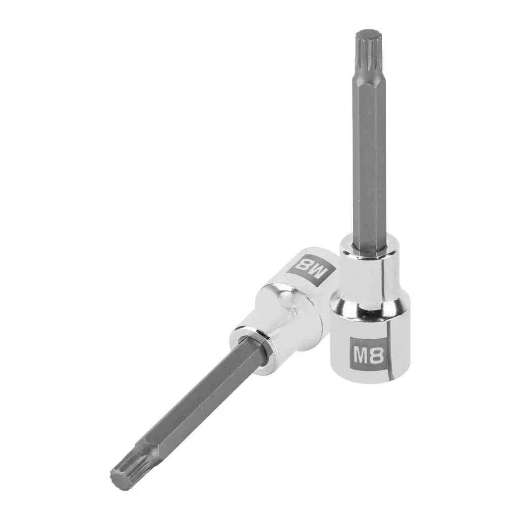 [101300] Dado encastre 1/2" punta larga bristol M8, Truper