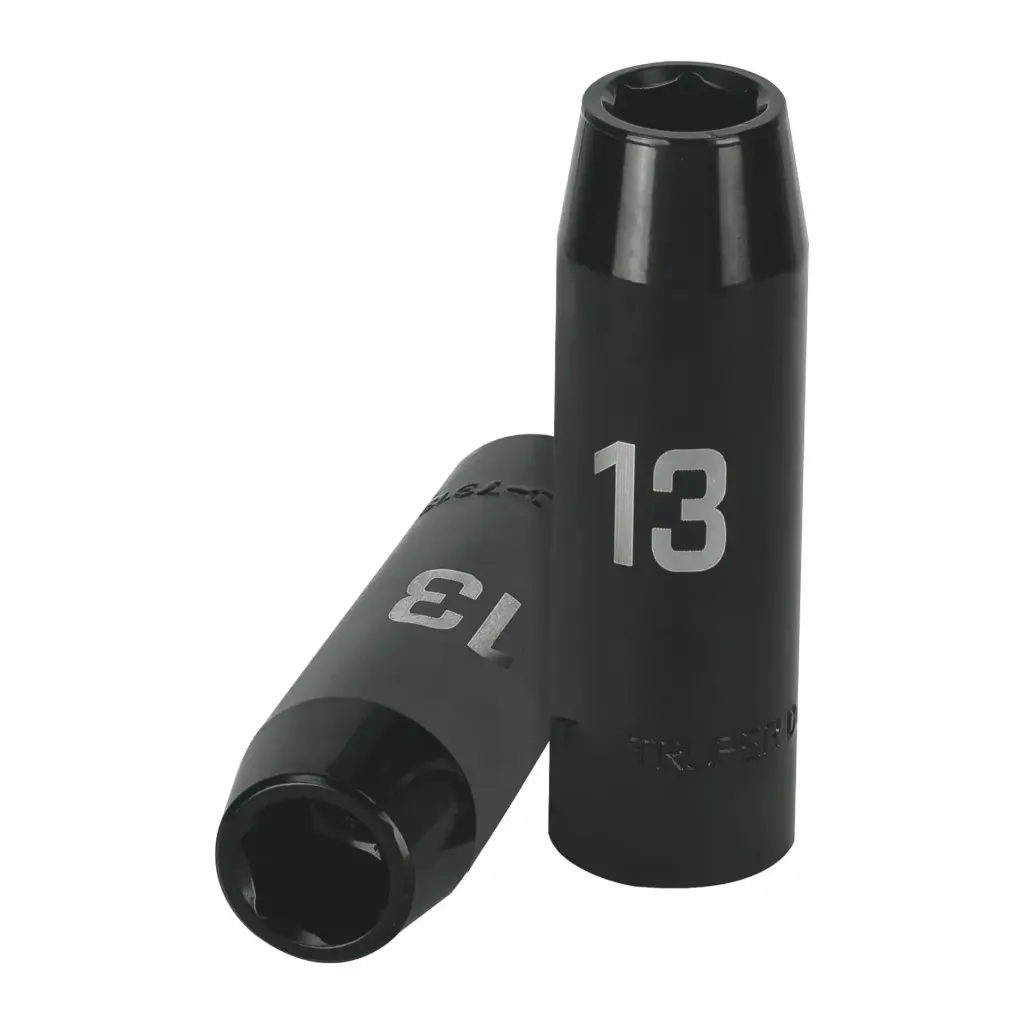 [12425] Dado tubular hexagonal encastre 1/2" de impacto de 13 mm, Truper