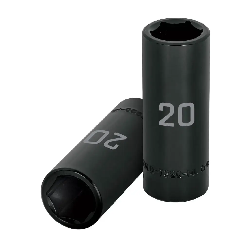 [12432] Dado tubular hexagonal encastre 1/2" de impacto de 20 mm, Truper