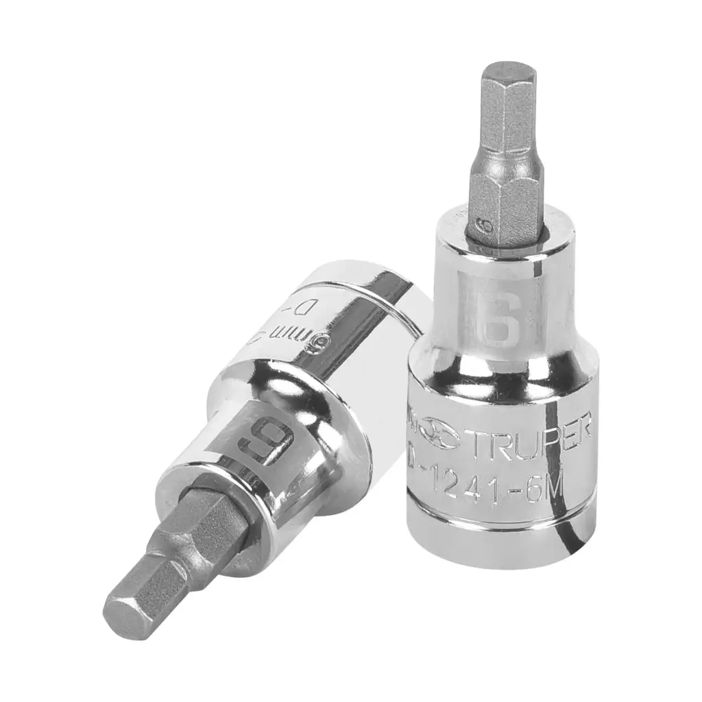 [13281] Dado de punta hexagonal encastre 1/2" de 6 mm, Truper