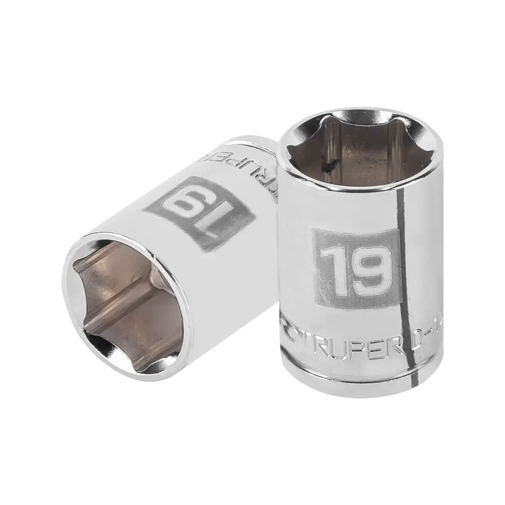 Dado hexagonal encastre 1/2" de 19 mm, Truper