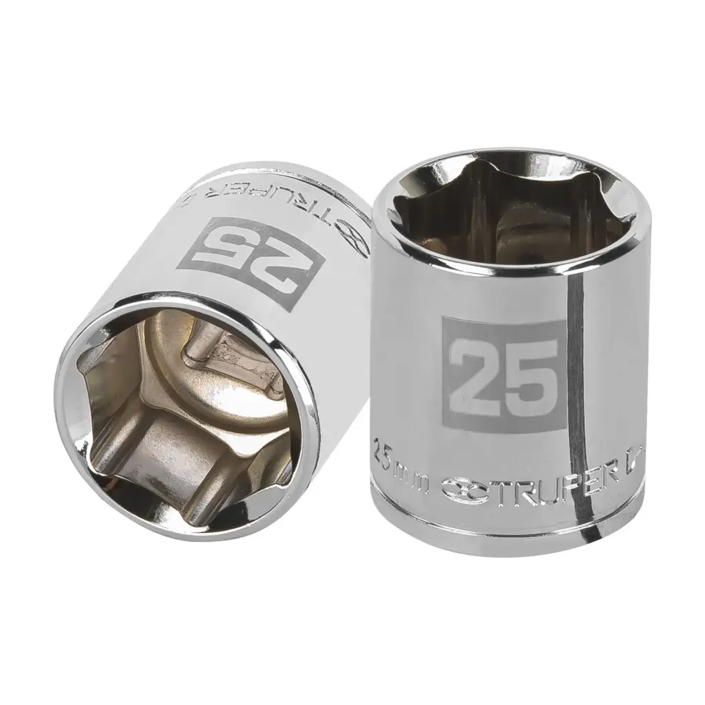 Dado hexagonal encastre 1/2" de 25 mm, Truper