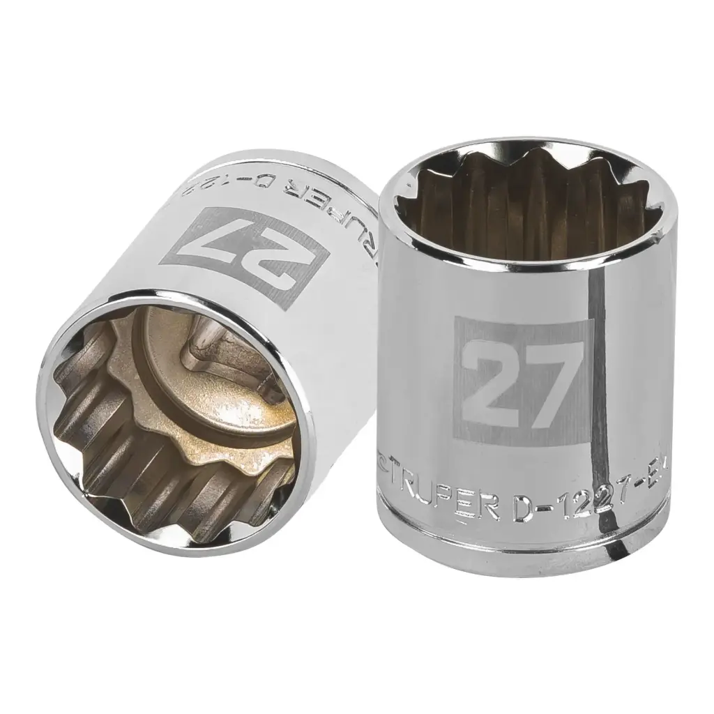 Dado poligonal encastre 1/2" de 27 mm, Truper