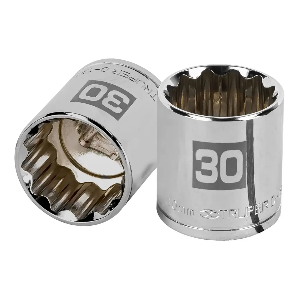 Dado poligonal encastre 1/2" de 30 mm, Truper